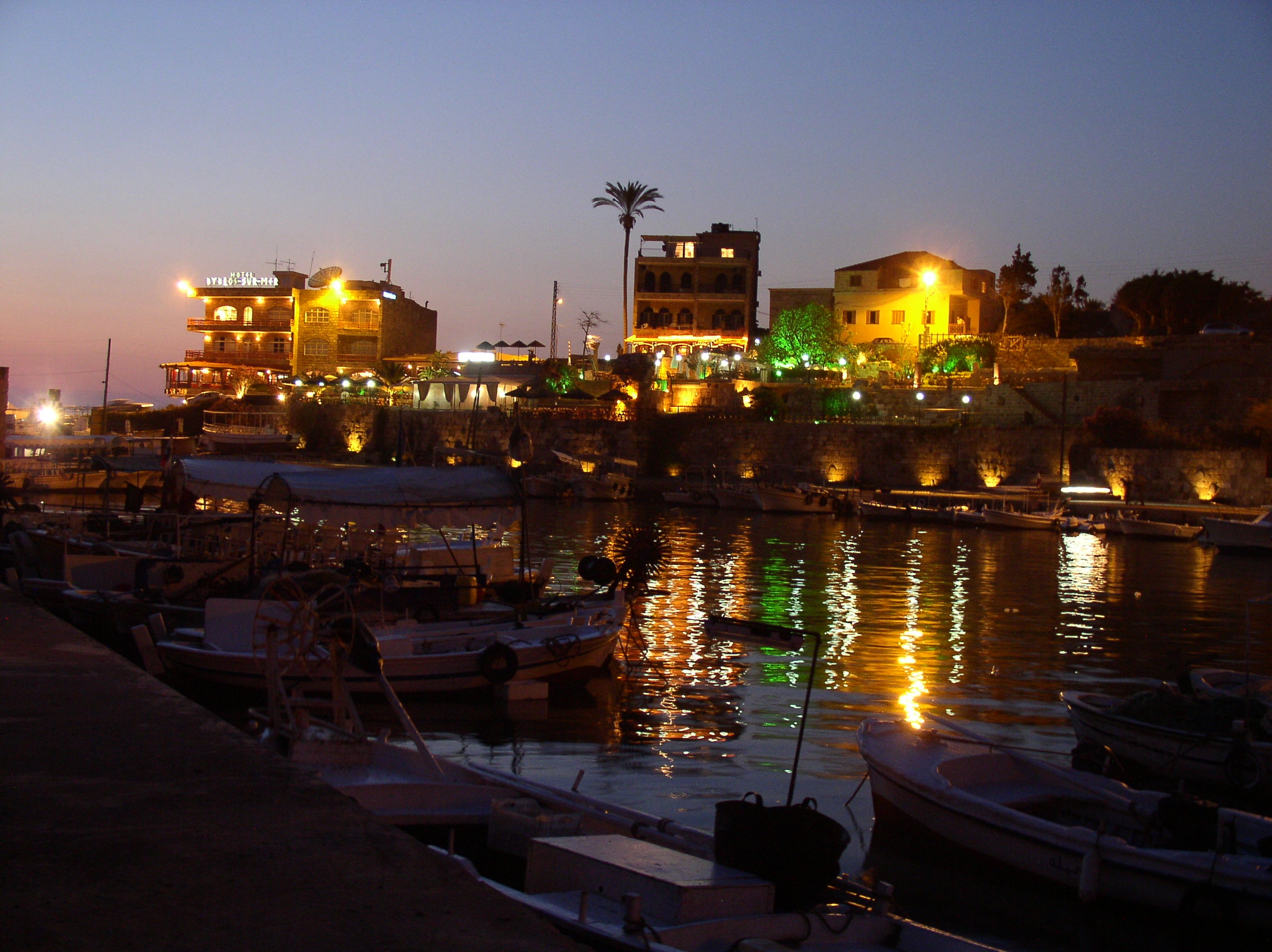 byblos-port-night