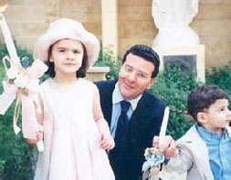 Ramzi Irani with kids before Syrian crime