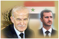 Bashar Asad and Later Hafez Asad , dictators of Syria